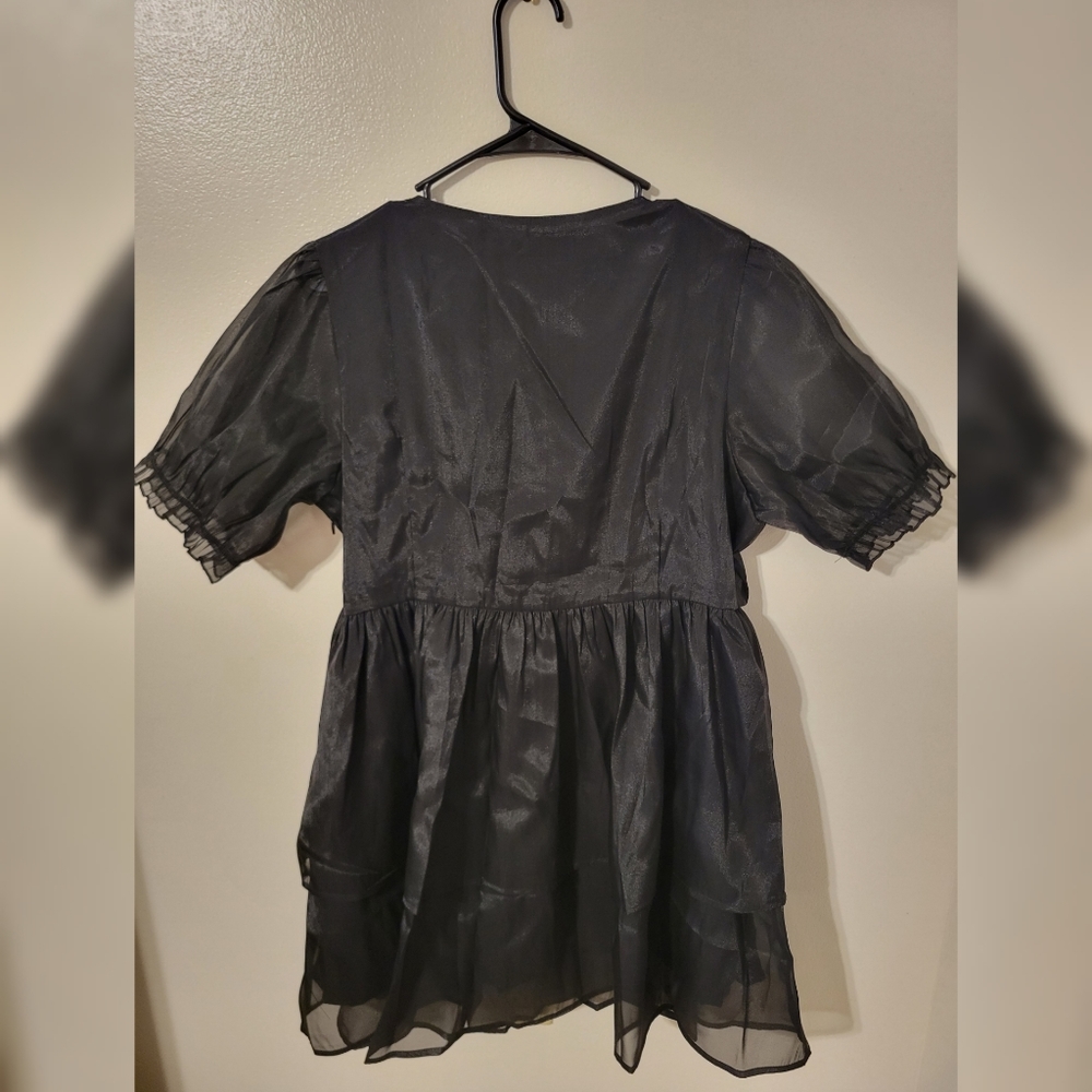 Andie Puff Sleeve Organza Dress - Picture 7 of 9
